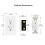 White GFCI Outlet 20A 120V with LED Indicator and Wall 7