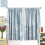Starfish Seashell Curtains Blue Rustic 63 in W 3