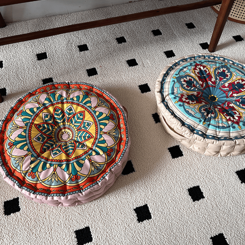 Round sofa cushion soft throw pillow 18 inch 2