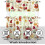 Thanksgiving Kitchen Curtains Set Farmhouse Style 3-Piece 6