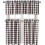 Semi Sheer Kitchen Curtains Set Buffalo Plaid Light 2