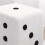 Dice Design Cube Foot Stool White 20x20x20cm Solid Wood 4