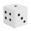 Dice Design Cube Foot Stool White 20x20x20cm Solid Wood 8