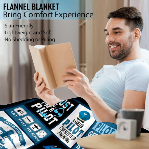 Plaid en flanelle douce 50 x 60 pouces 1