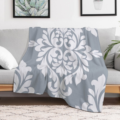Κουβέρτα φανέλας Damask 40x50 ίντσες ελαφριά, μαλακή 1