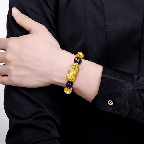Βραχιόλι με μαύρο οψιδιανό Dragon Pi Xiu Charm1 τεμάχιο 2