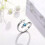Geloofsring met kruisontwerp, unisex open vingerring 8