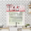 Kitchen Curtain Set Red Pink Heart Gnome Design 3-Piece 5