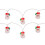 Warmwitte LED-kerstslinger, waterdicht, 1,5 meter, 10 LED's 3
