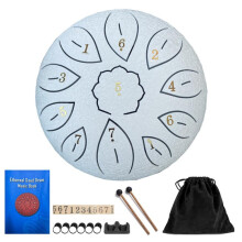 Steel Tongue Drum 6 Inch 11-Note Percussion Instrument