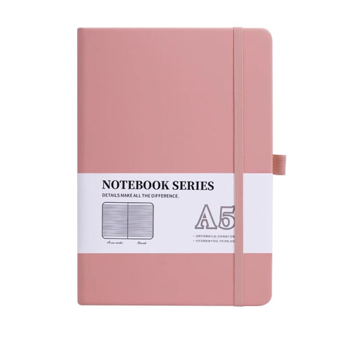 AuroraX Journaling Notebook Ruled Pink 1