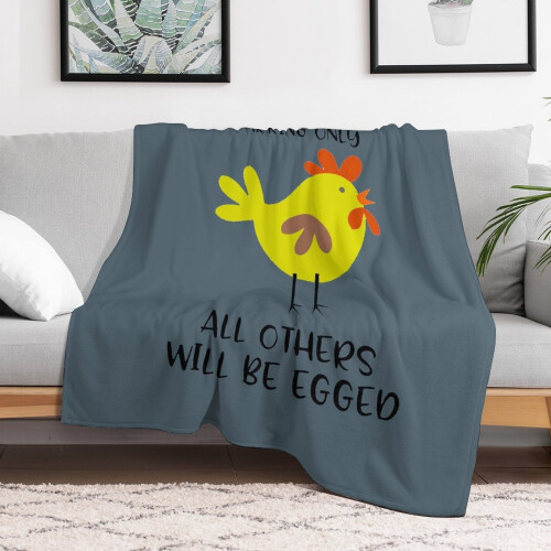 Κουβέρτα με τυπωμένο σχέδιο Crazy Chicken Lady 4050 ίντσες 1