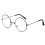 Vintage Round Metal Eyeglasses Frame Grey 1