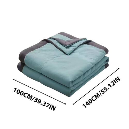 Summer Cooling Comforter Green AC Blanket 1 Piece 2
