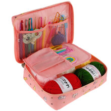 Crochet Hooks Kit Ergonomic Handles 59-Pc
