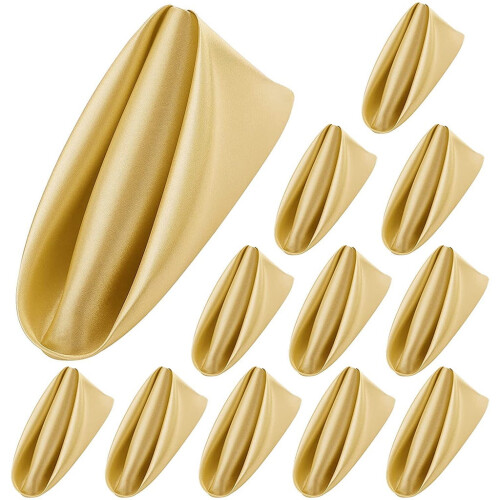 Cloth Square Satin Napkins 50cm 12 Pcs