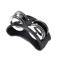 Crtynell Foot Tambourine Percussion Instrument Black