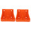 Salzziegelhalter für Rinder, orange, robust, 2-teilig 5