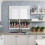 Kitchen Curtains Set Farmhouse Poinsettia Design 3-Pc 6