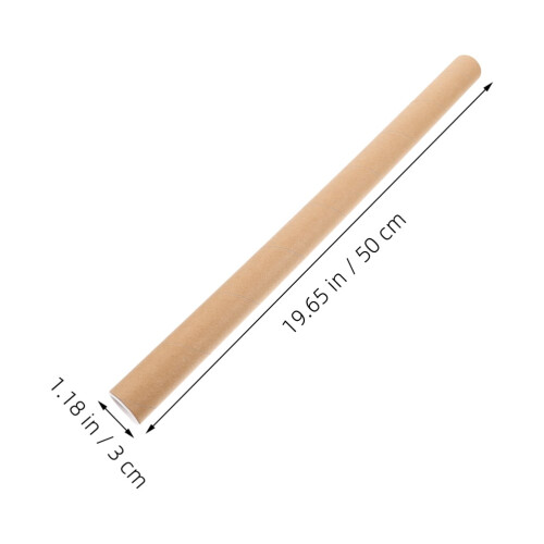 Kakifärgade affischrör i papp med korkar, 2-pack 2