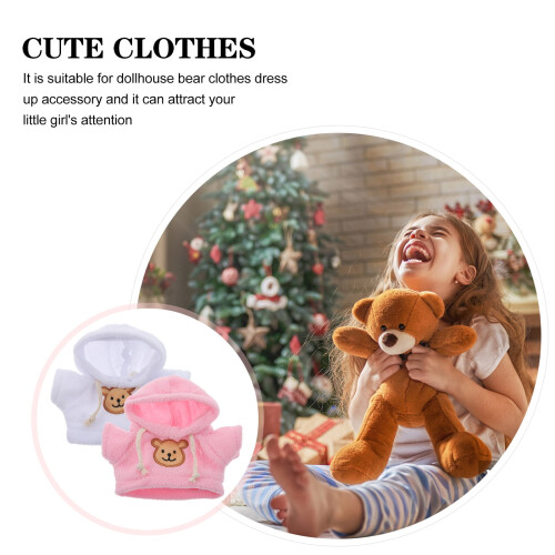 Ensemble de 2 pièces pour poupée ours rose 2