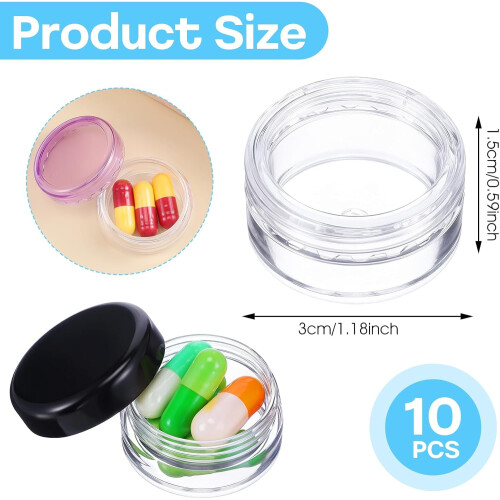 Pillenorganizer BPA-vrij, 12 stuks, draagbaar 1