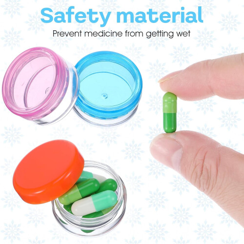 Pillenorganizer BPA-vrij, 12 stuks, draagbaar 2