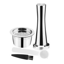 Reusable Stainless Steel Coffee Filter Holder Set with