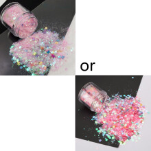 Holographic Glitter Mix for DIY Resin: Heart Star Sequins