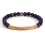 Engraved Natural Stone Bracelet Amethyst Rose Gold 1 1