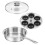 Stainless Steel Egg Poacher Pan with 6 Cups 1