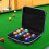 Billiard Case for Pool Balls with Mesh Pocket and Double 8