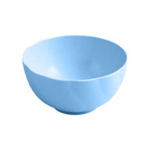 Lightweight Plastic Bowls 6x3 Inch Wheat Straw BPA-Free Blue