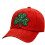 St. Patrick's Day Lucky Clover Baseball Cap Red 1