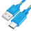 Cabo de dados USB-C trançado verde, 1 m 6