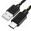 Cabo de dados USB-C trançado verde, 1 m 3