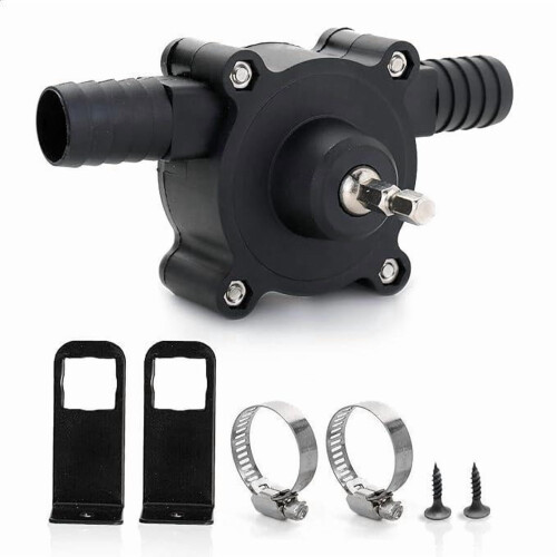 Portable Electric Drill Drive Water Transfer Pump Blue