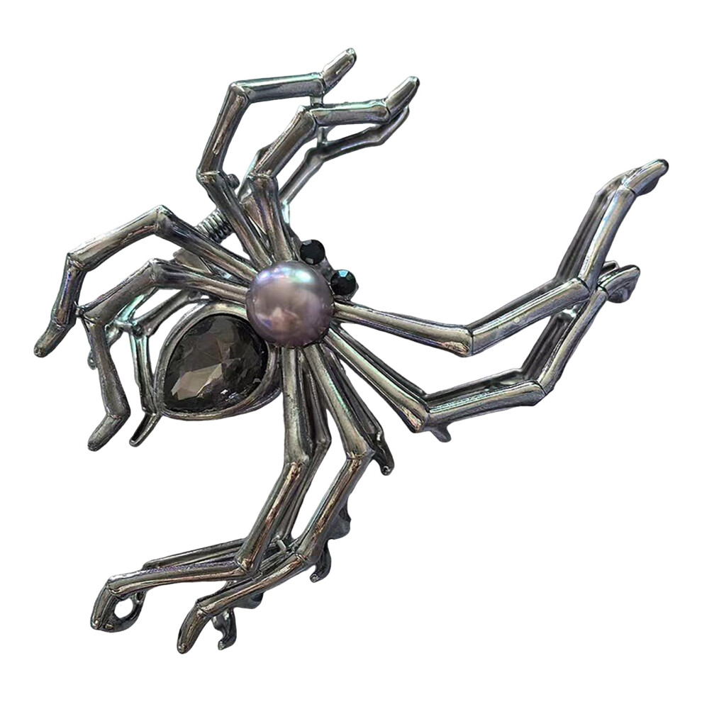 Halloween Hair Claw Black Spider Web Skeleton Hand Bat