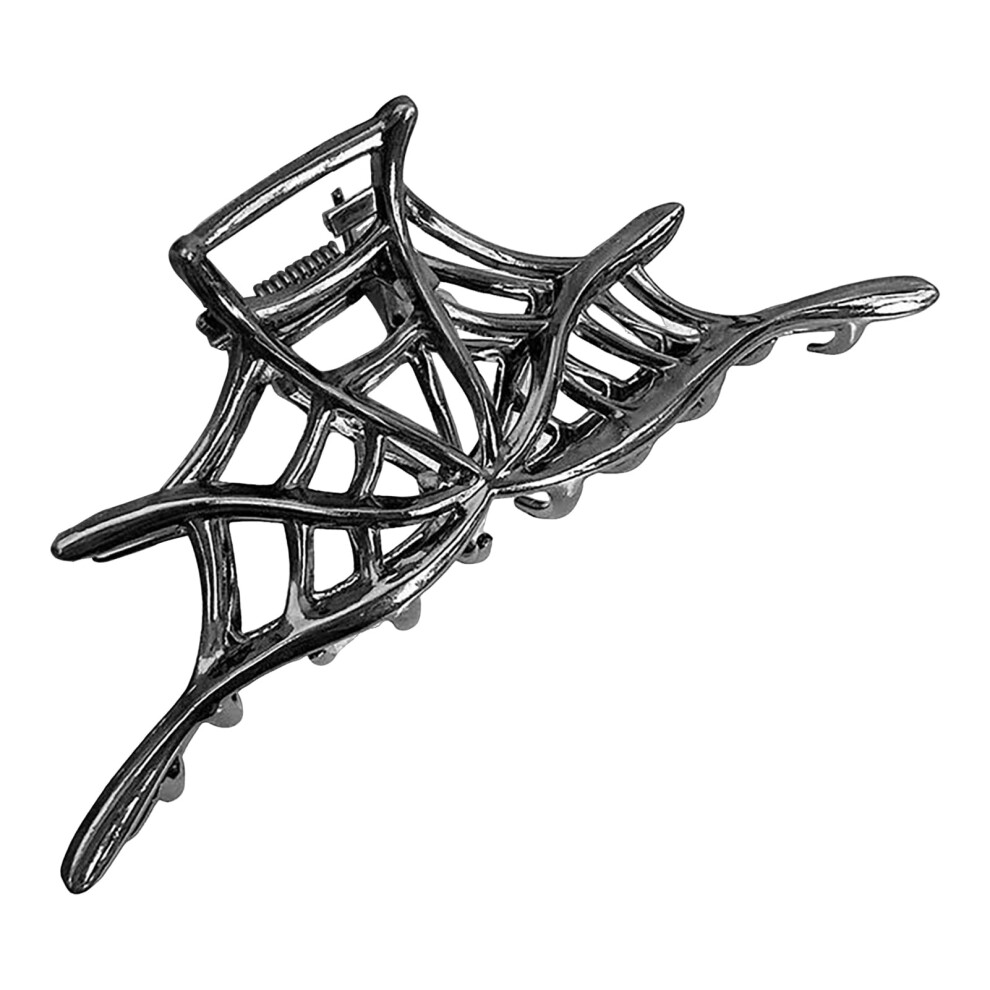 Halloween Hair Clip Black Spider Web Skeleton Hand Bat