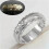 Bague fleur pour femme, mariage, or rose, taille 6 6