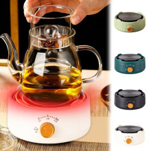 Electric Flower Tea Kettle Stove Aluminum Alloy 15x11x7cm