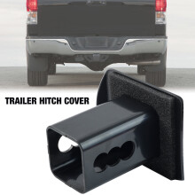Black Trailer Hitch Cover 2 Inch with Soundproof Cotton