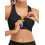Women's Zip Front Padded Racerback Sports Bra 1