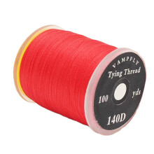 Fly Tying Thread 140D Red Smooth Braided Multifilament