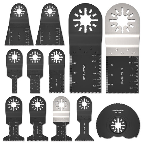 Oscillating Blades Carbide Teeth 12 Pieces
