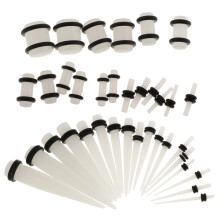 Taper Tunnel Ear Stretcher Set 00G 36 Pieces