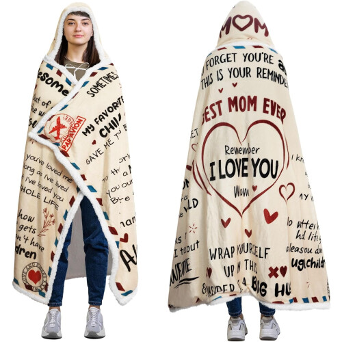 Kapuzendecke 119 x 183 cm – Geschenk für Mama 1