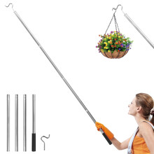 Clothes Hook Pole Detachable Telescopic 37 to 64 Inches