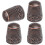 Sewing Thimbles Metal Finger Protector 4 Pcs Brass 1