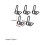 Trumpet Water Key Spring Set Silver 15 Pcs GB11A 4